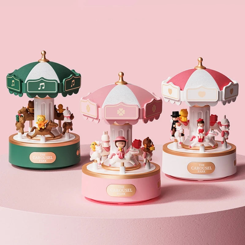 Bluetooth Speaker Music Box - Christmas Carousel