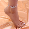 Rhinestone Anklet: Fashionable Foot Chain for Women, Ideal for Beach Parties and Couple Gifts