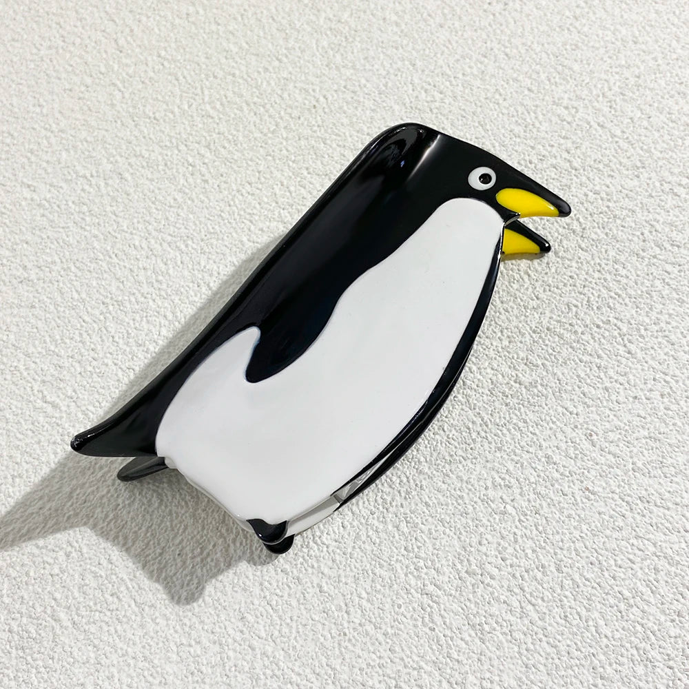 Creative Funny Acetate Tortoise Sturgeon Fish Shark Hairpin Oversize Marine Animal Barrettes Thick Hair Clip Claw Accessories