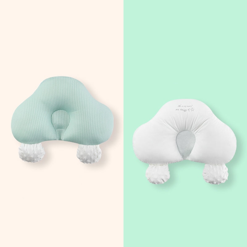 Soothing Cotton Pillow for Newborns, Prevents Flat Head