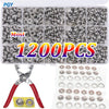 Versatile Snap Fastener Kit: 400-1200PCS for Your DIY Needs