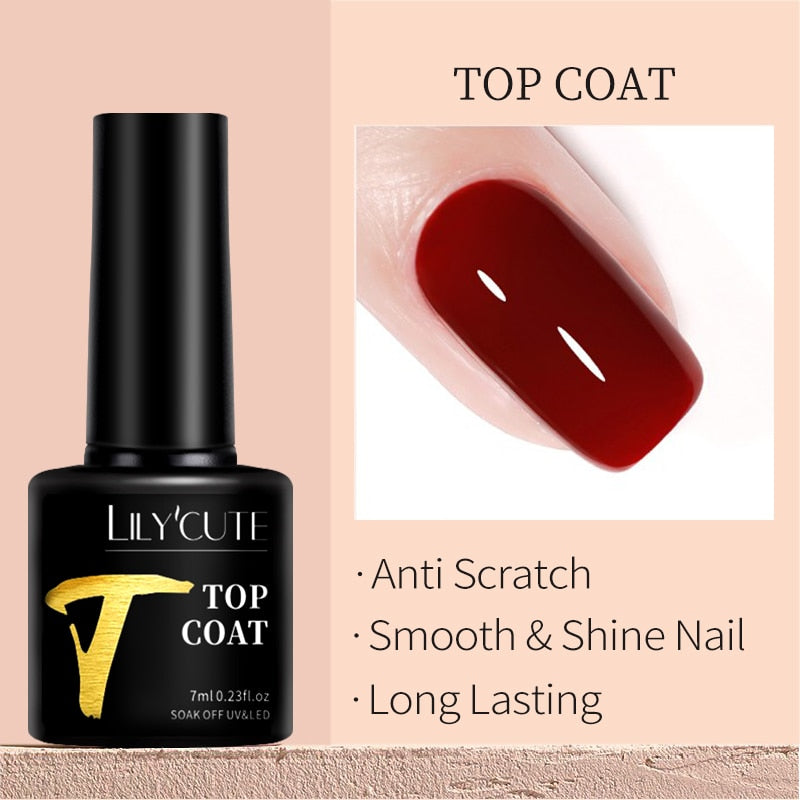 LILYCUTE 7ML Nail Gel Polish Glitter Sequins Gel