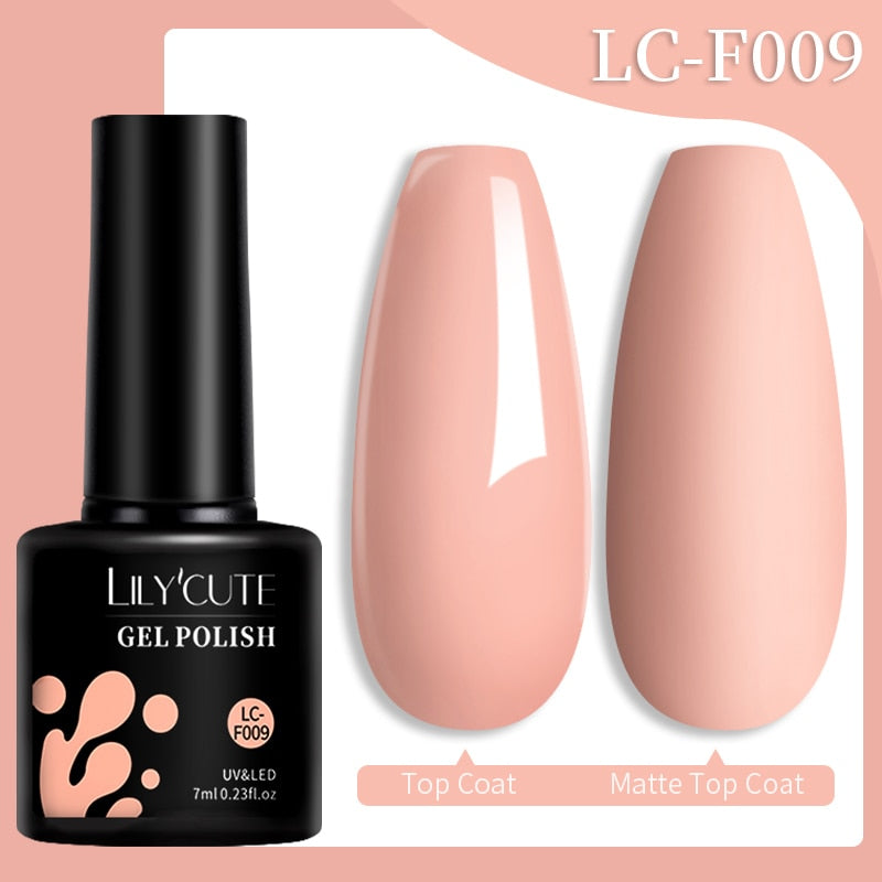 LILYCUTE 7ML Nail Gel Polish Glitter Sequins Gel