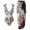 Elegant Floral One-Shoulder Lingerie Set - Unparalleled Elegance