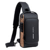 Load image into Gallery viewer, Secure and Stylish: Multifunction Anti-theft Shoulder Bag with USB Charging