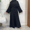 Luxurious Women's Open Abaya Set: Embrace the Elegance of Dubai, Turkey, and African-inspired Fashion