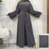 Luxurious Women's Open Abaya Set: Embrace the Elegance of Dubai, Turkey, and African-inspired Fashion