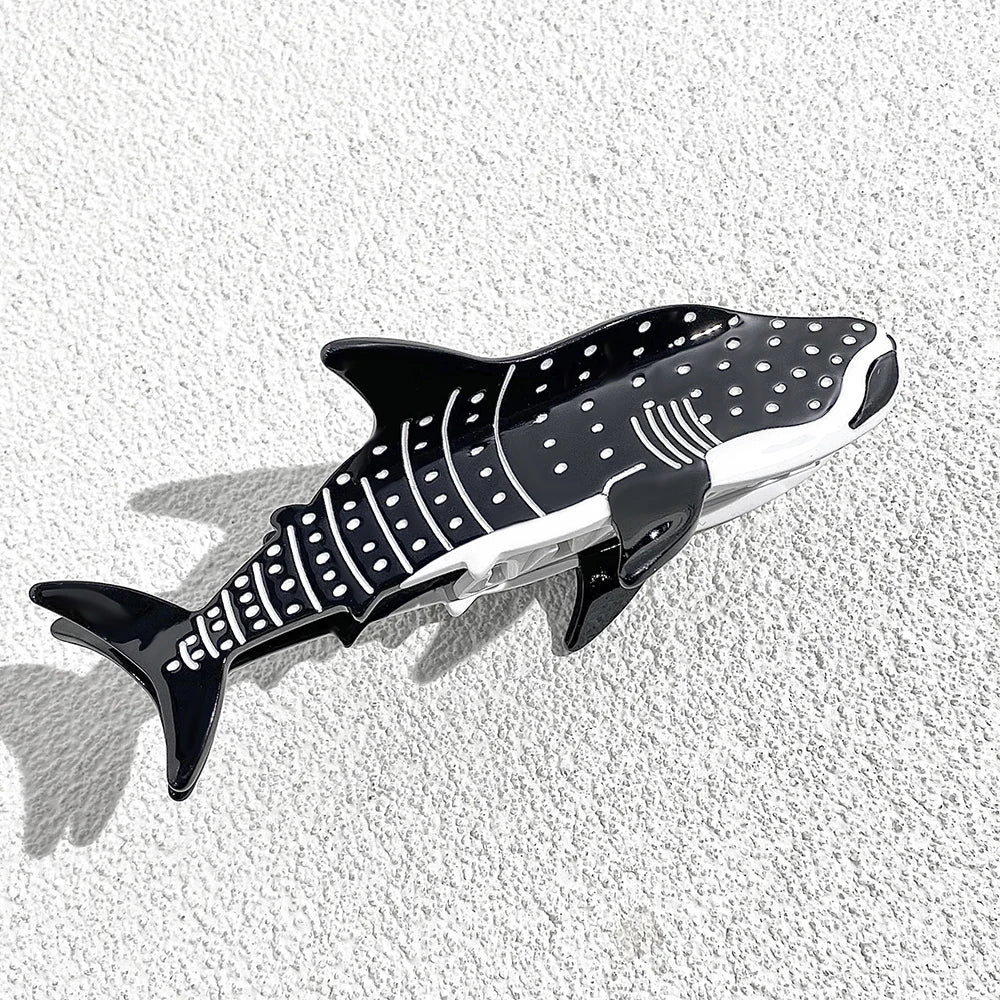 Creative Funny Acetate Tortoise Sturgeon Fish Shark Hairpin Oversize Marine Animal Barrettes Thick Hair Clip Claw Accessories