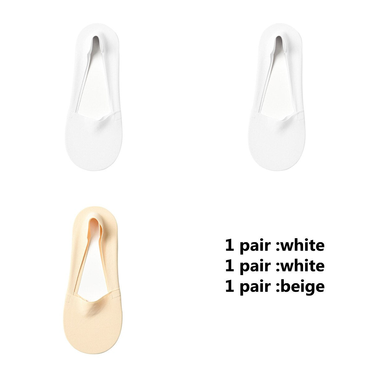 3 Pairs Silicone Anti-slip Cotton Socks - 2023 Summer