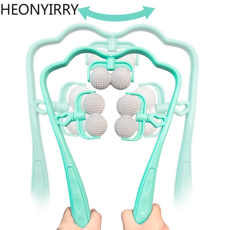 Deep Neck Massage: Dual Trigger Point Roller for Hand Pressure Relief