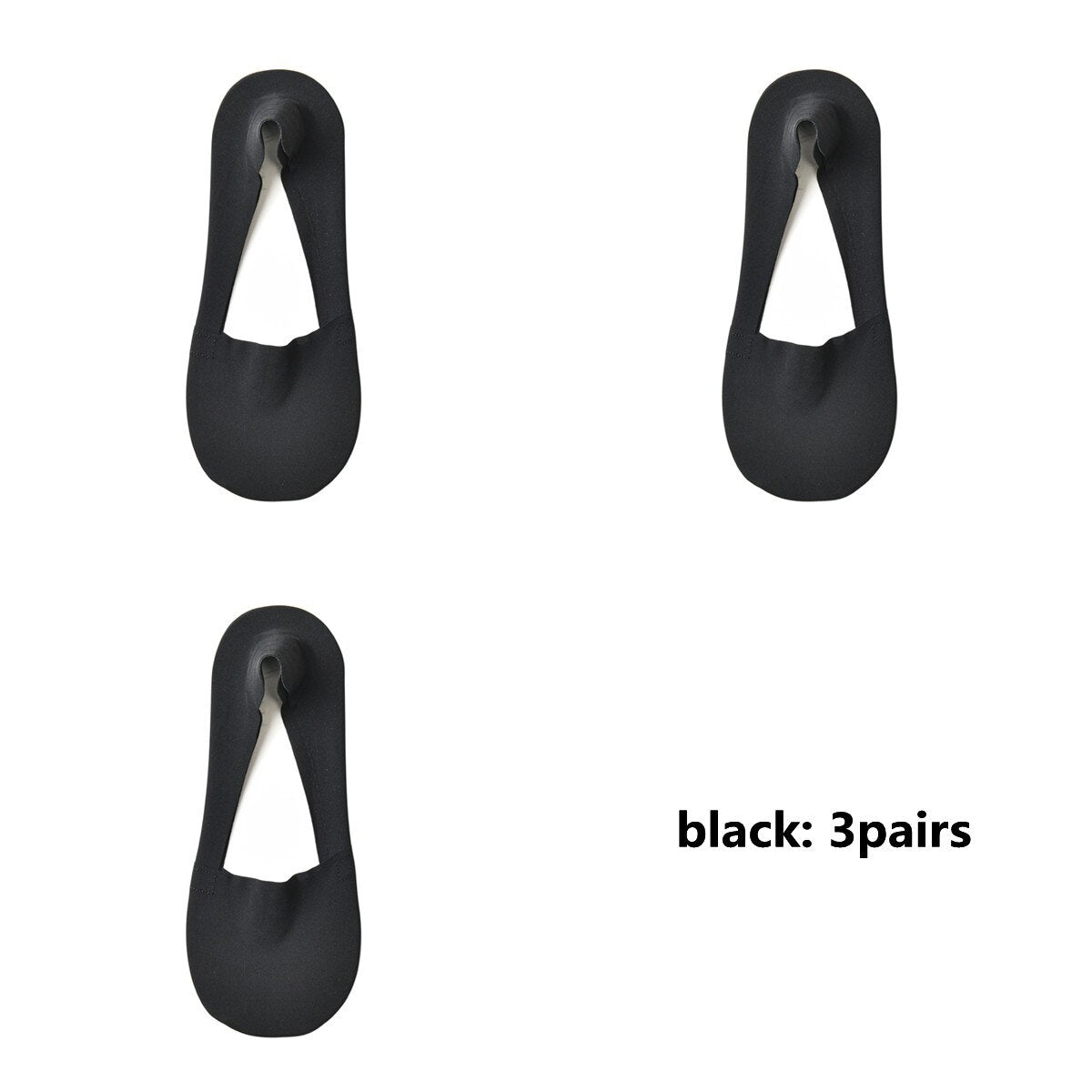 3 Pairs Silicone Anti-slip Cotton Socks - 2023 Summer