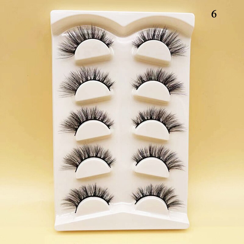 4 Pairs Eyelashes Extension Natural False Eyelashes Cross Long