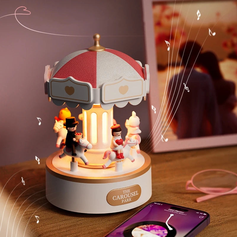 Bluetooth Speaker Music Box - Christmas Carousel