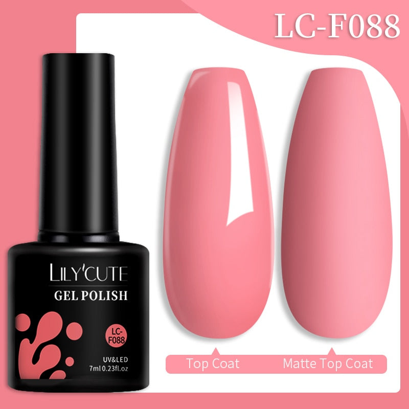 LILYCUTE 7ML Nail Gel Polish Glitter Sequins Gel