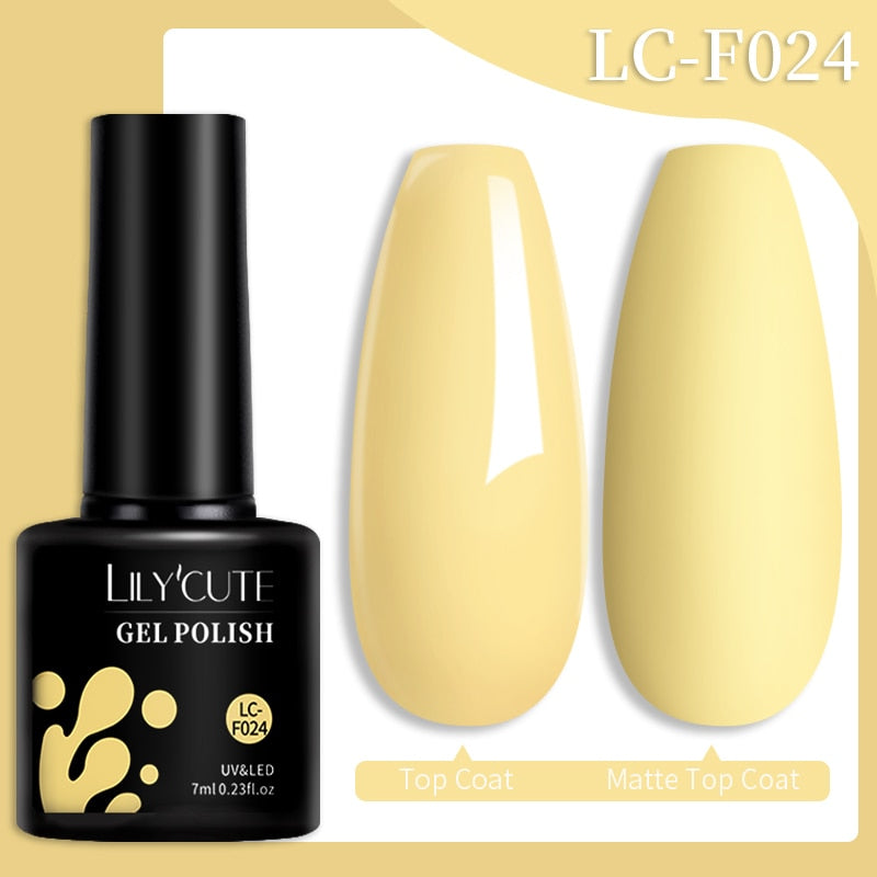 LILYCUTE 7ML Nail Gel Polish Glitter Sequins Gel