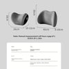 Car headrest neck and waist pillow with memory foam