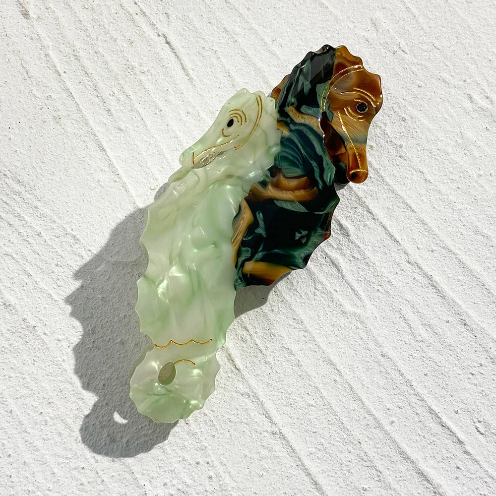 Creative Funny Acetate Tortoise Sturgeon Fish Shark Hairpin Oversize Marine Animal Barrettes Thick Hair Clip Claw Accessories