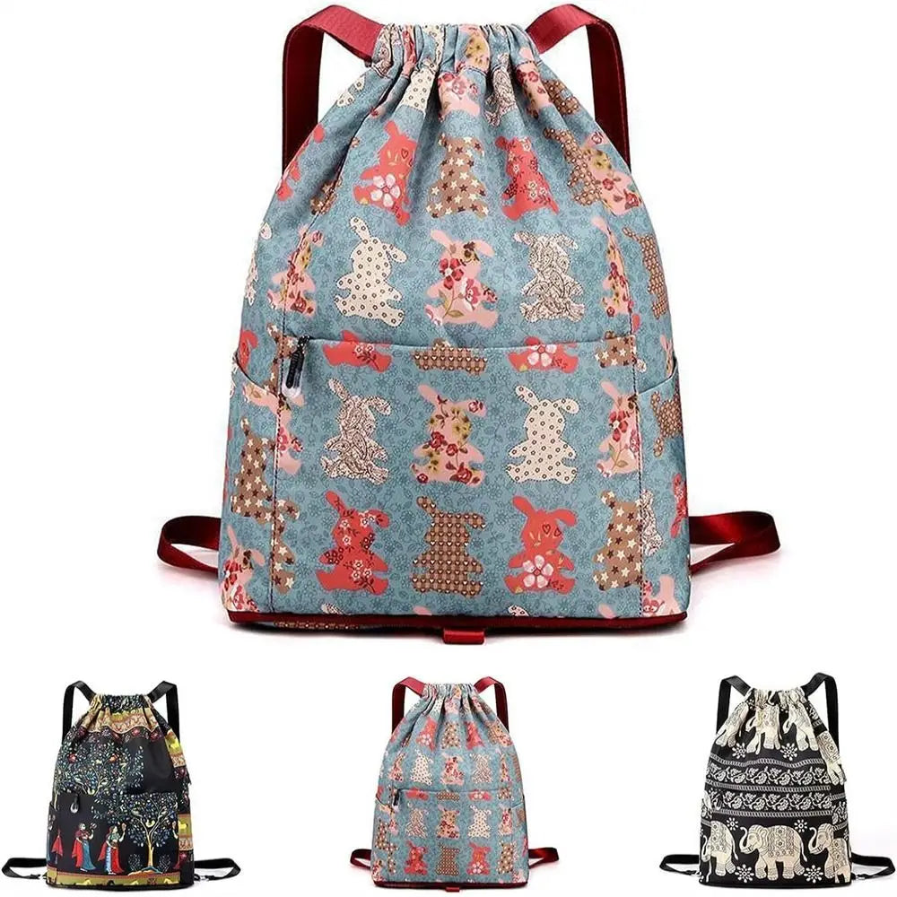Drawstring Foldable Large CapacityTravel Sports Backpack