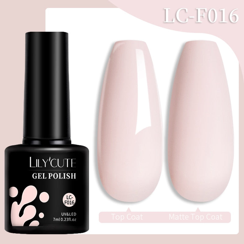LILYCUTE 7ML Nail Gel Polish Glitter Sequins Gel
