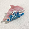 Creative Funny Acetate Tortoise Sturgeon Fish Shark Hairpin Oversize Marine Animal Barrettes Thick Hair Clip Claw Accessories