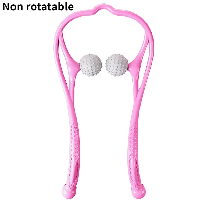 Deep Neck Massage: Dual Trigger Point Roller for Hand Pressure Relief