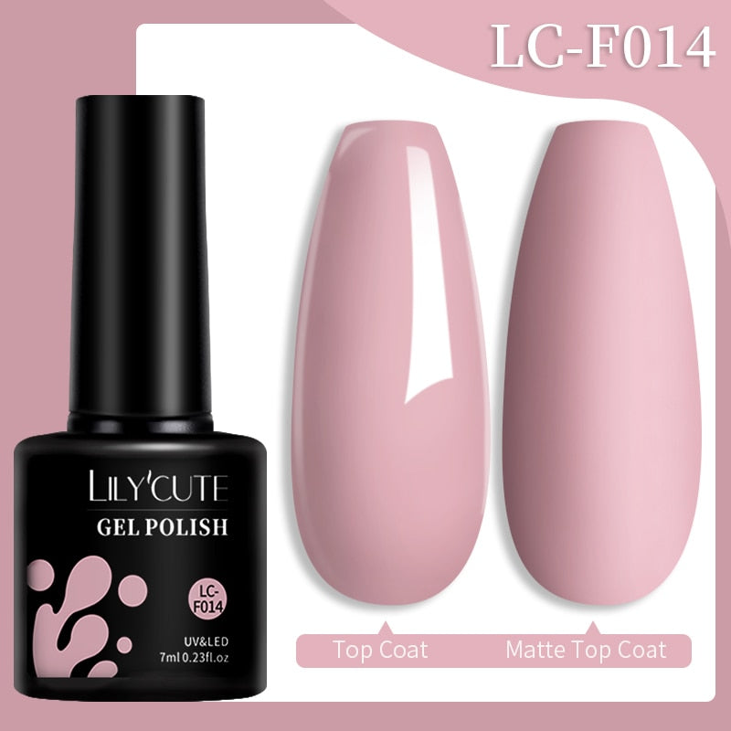 LILYCUTE 7ML Nail Gel Polish Glitter Sequins Gel