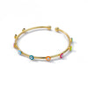 Luxury Evil Eye Bracelet: Stainless Steel Turkish Bangle for Women. 2023 Wedding Jewelry.
