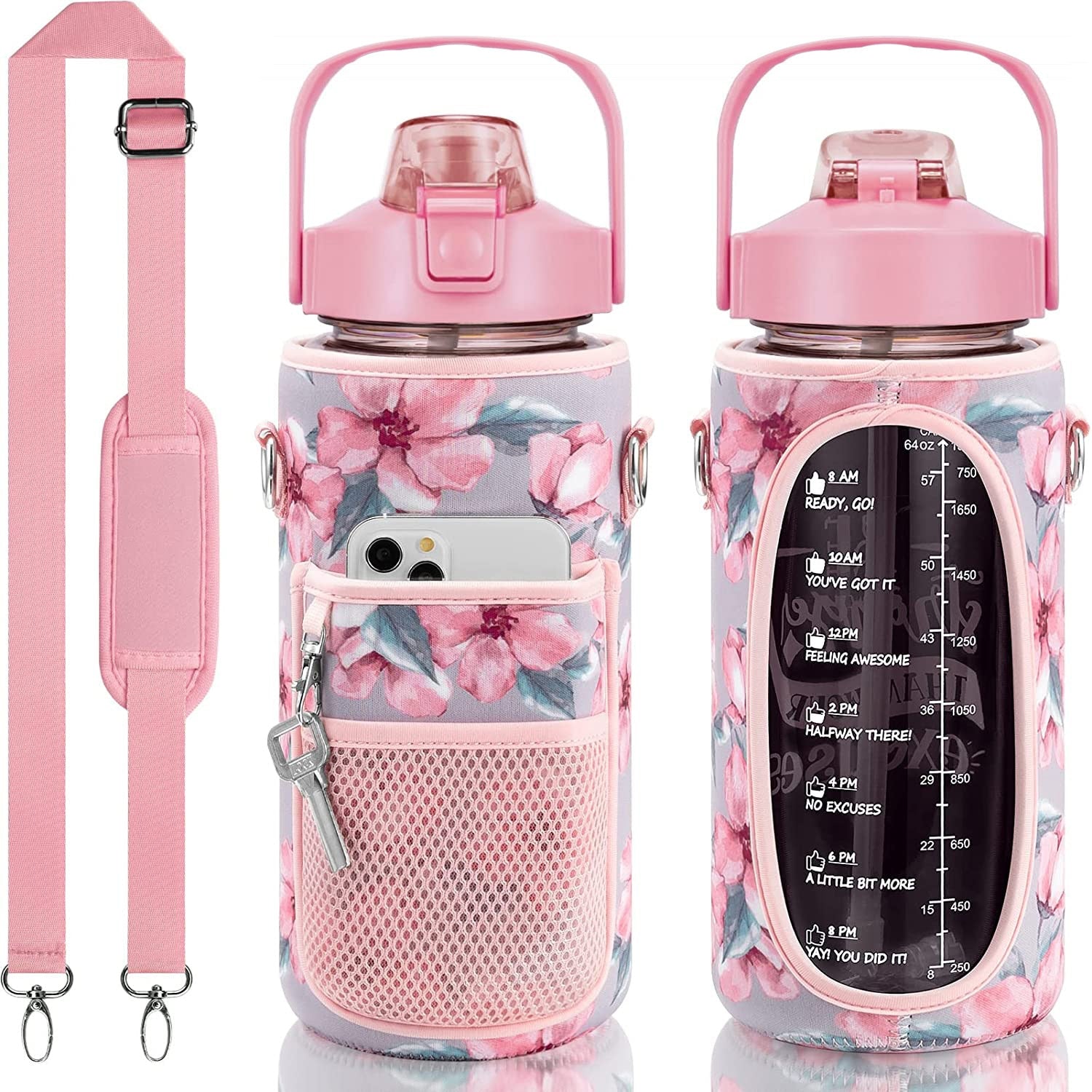 Inspirational 2L Water Bottle: Stay Hydrated. Perfect for Gym and Sports