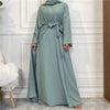 Luxurious Women's Open Abaya Set: Embrace the Elegance of Dubai, Turkey, and African-inspired Fashion