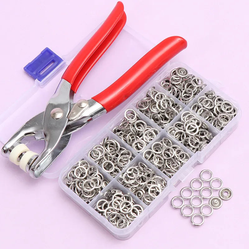 Versatile Snap Fastener Kit: 400-1200PCS for Your DIY Needs
