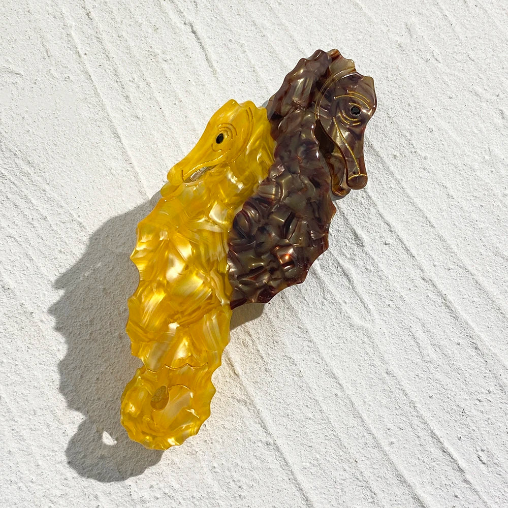 Creative Funny Acetate Tortoise Sturgeon Fish Shark Hairpin Oversize Marine Animal Barrettes Thick Hair Clip Claw Accessories