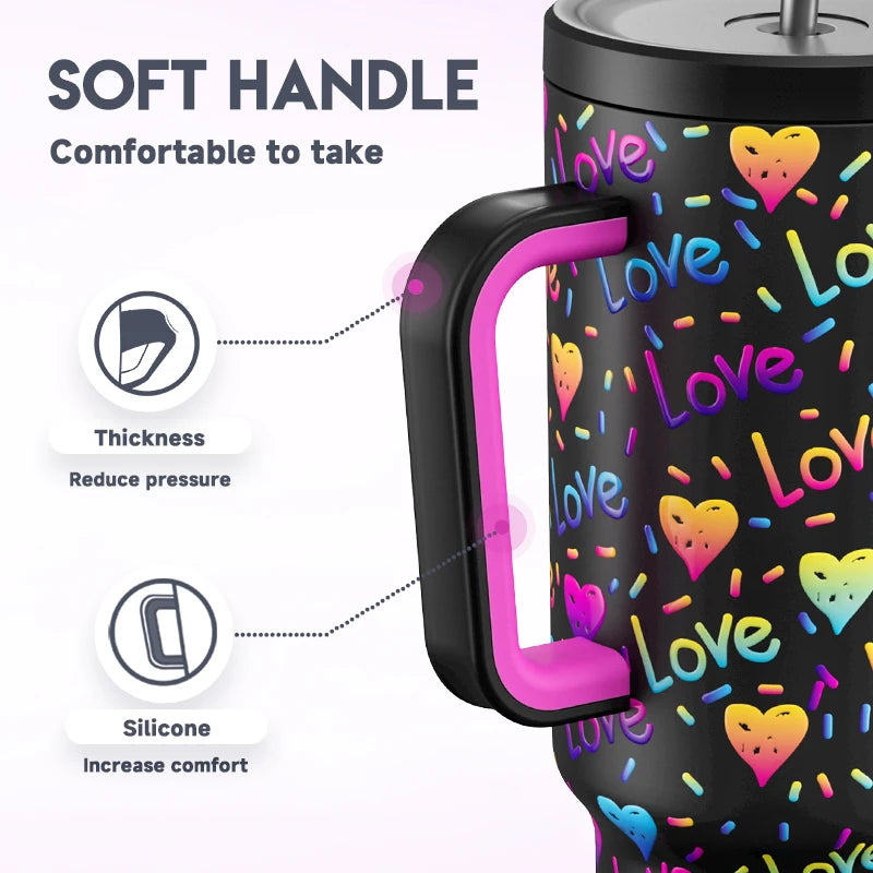 Cup with Lid leak-proof Sainless
