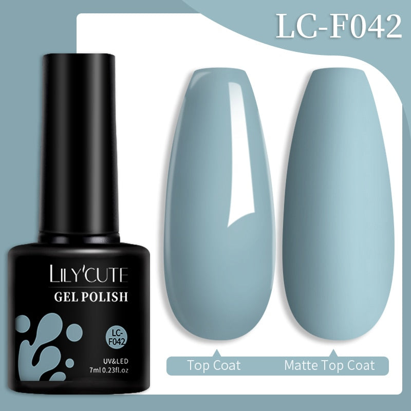 LILYCUTE 7ML Nail Gel Polish Glitter Sequins Gel