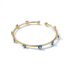 Luxury Evil Eye Bracelet: Stainless Steel Turkish Bangle for Women. 2023 Wedding Jewelry.