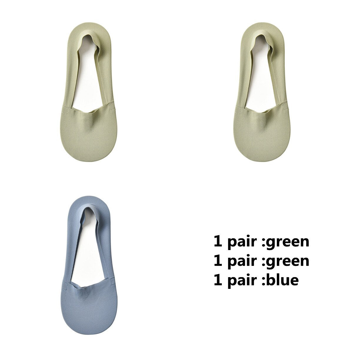 3 Pairs Silicone Anti-slip Cotton Socks - 2023 Summer