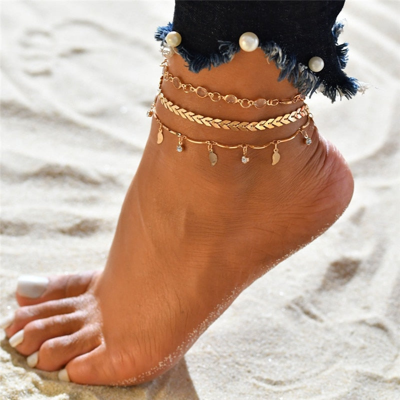 Butterfly Anklet: Stylish Summer Foot Accessory for Women. Perfect Gift