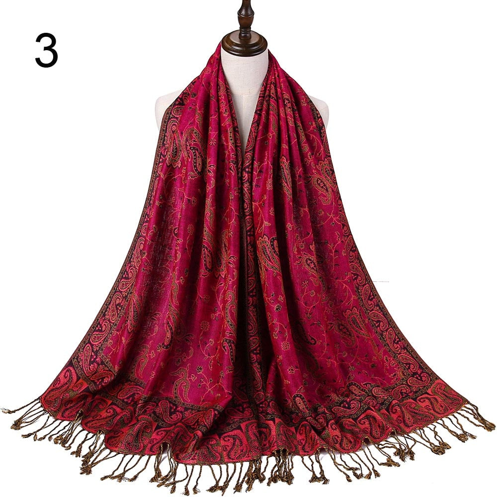 Silk Scarf Elegant  Wrap  Classic  for Women