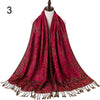 Silk Scarf Elegant  Wrap  Classic  for Women