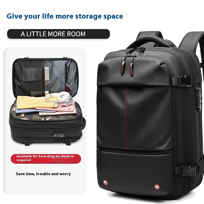 Large-Capacity Waterproof Business Travel Backpack