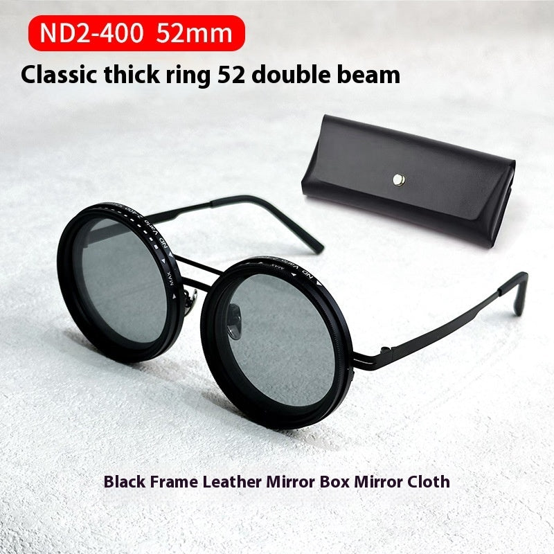 Glasses Box Adjustable Light Reduction 9 Gear Glasses UV Protection