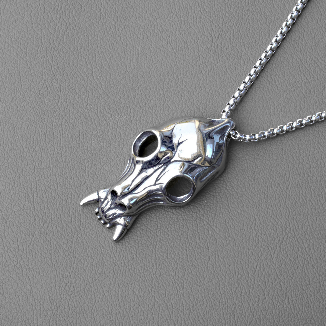 Domineering Hollow Skull Pendant Titanium Steel Stainless Steel Pendant
