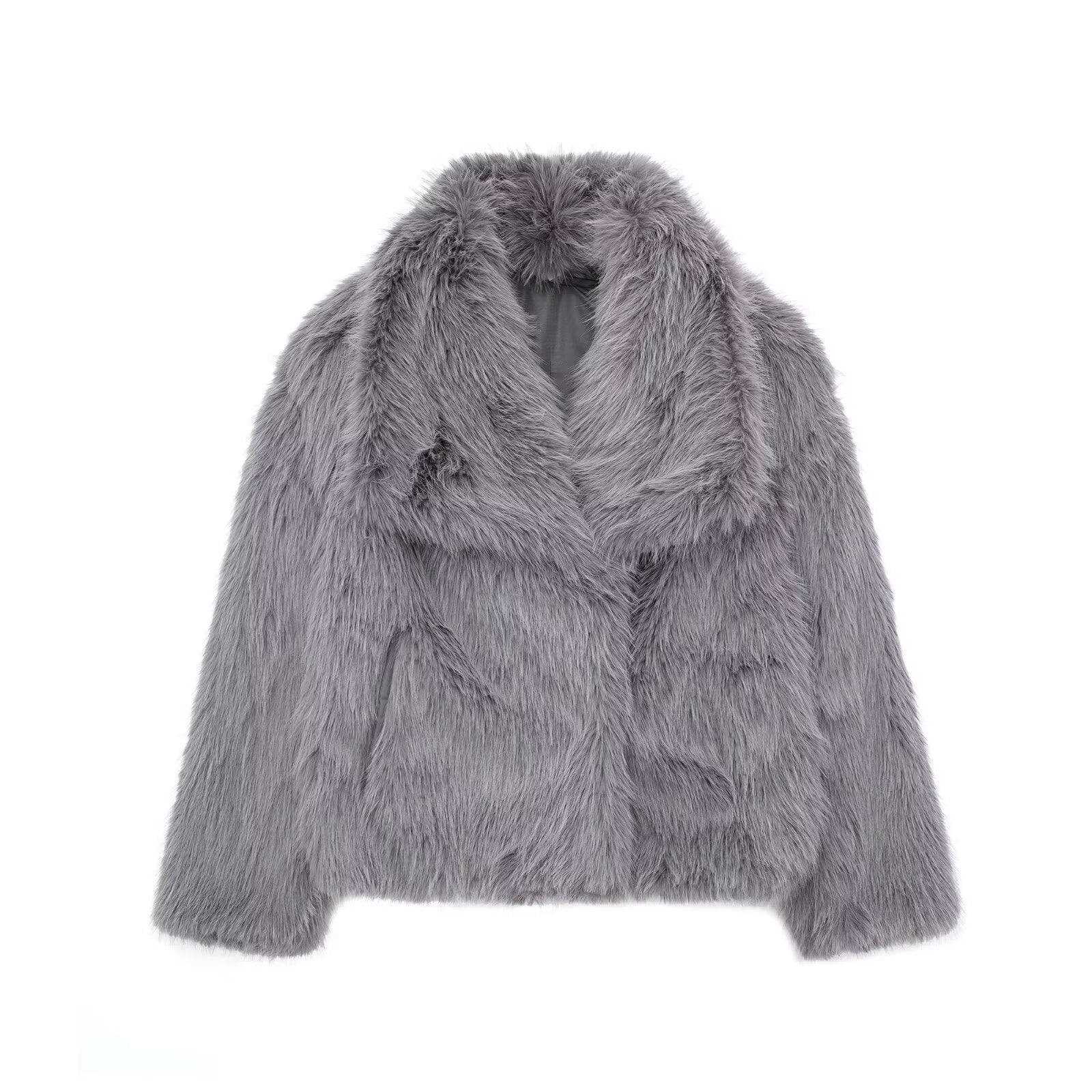 Casual Long Sleeve Velvet Winter Coat