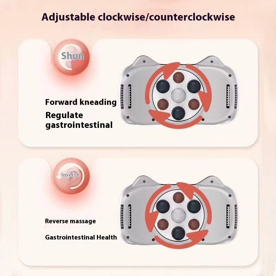 Stone Abdominal Massager Belt Moxibustion Heating Promoting Intestinal Creep