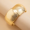 Exaggerated Glossy Square Notched Irregular Bracelet