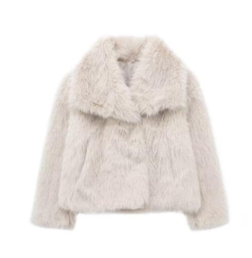 Casual Long Sleeve Velvet Winter Coat