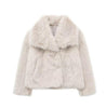 Casual Long Sleeve Velvet Winter Coat