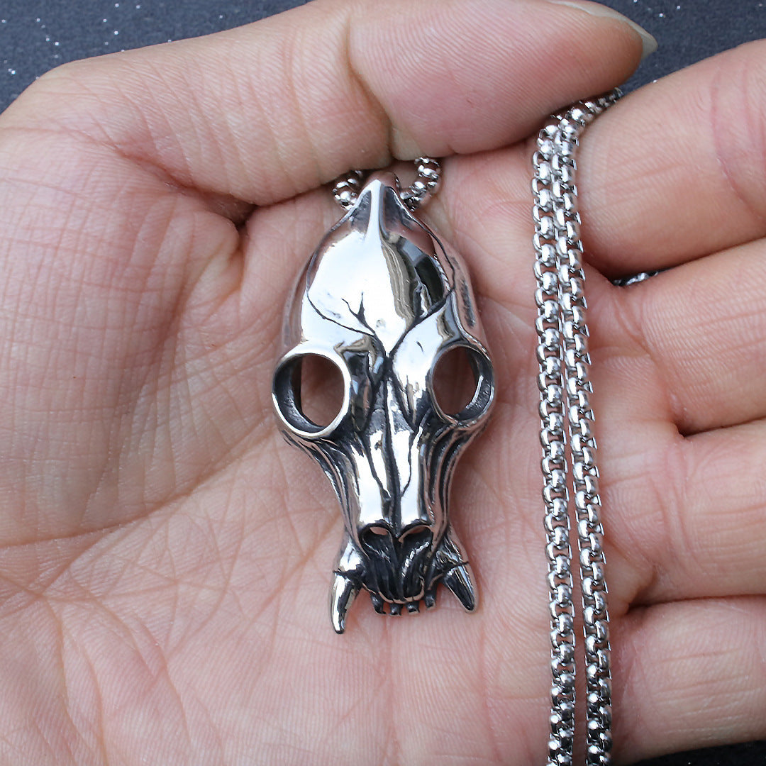 Domineering Hollow Skull Pendant Titanium Steel Stainless Steel Pendant