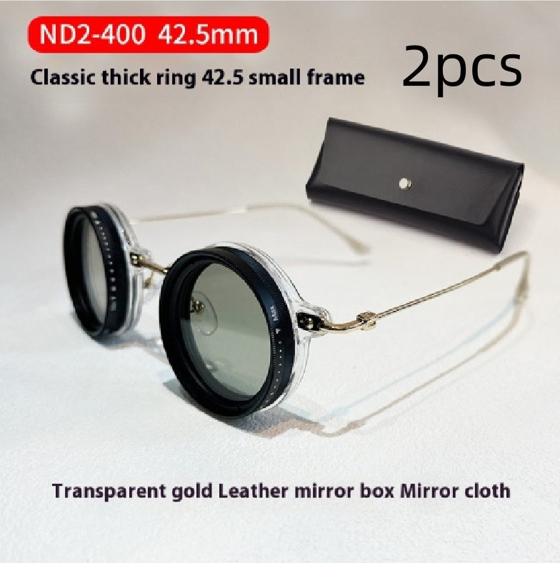 Glasses Box Adjustable Light Reduction 9 Gear Glasses UV Protection