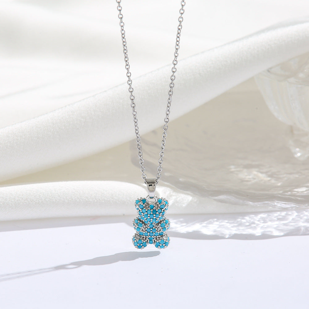 Fashionable All-match Micro Inlaid Zircon Electroplated Real