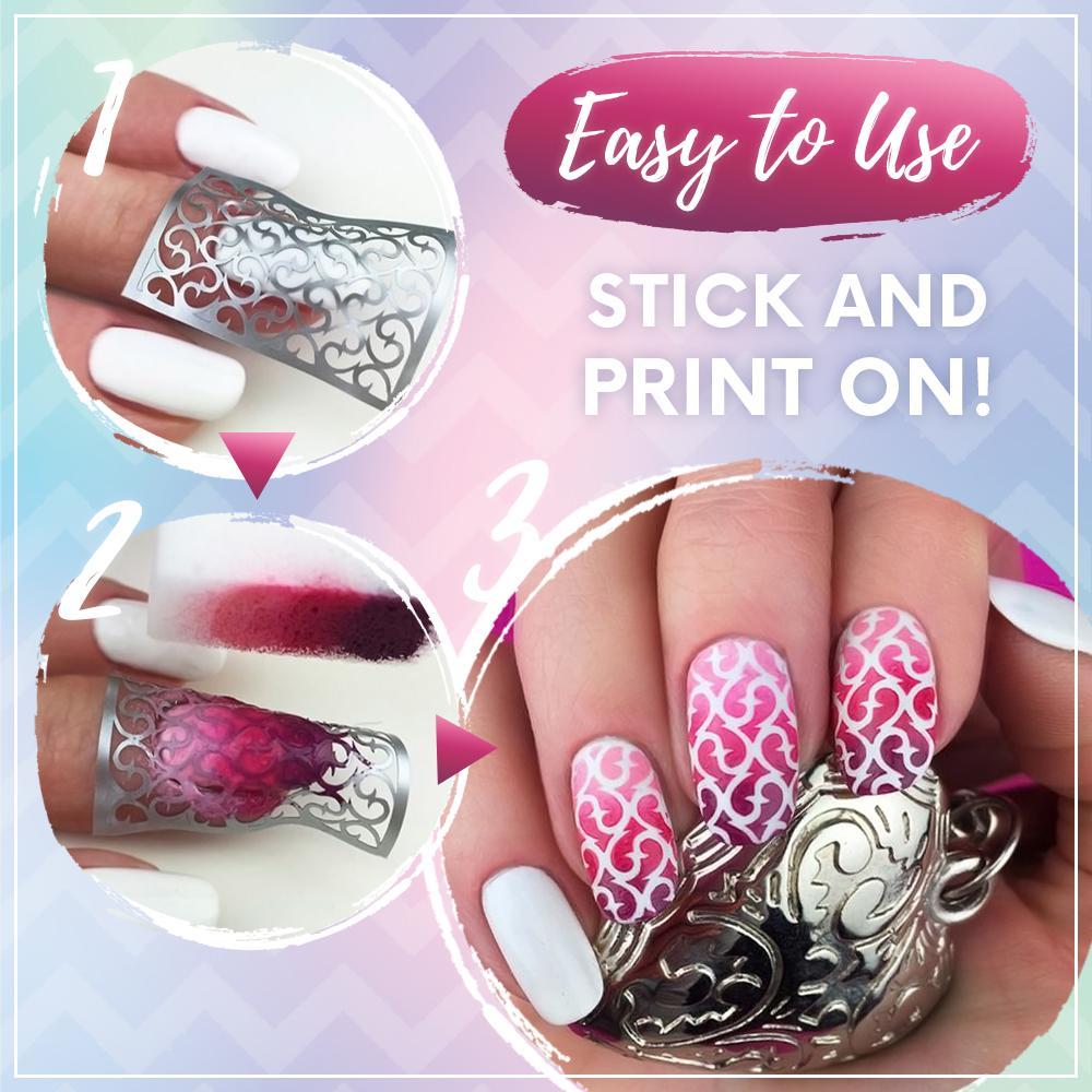 Nail Art Stencil Sticker [144 stickers]